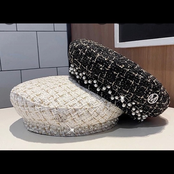 Dressedby.Jess.S Accessories - NWT Maison Michel/Chanel Inspired Tweed Beret
